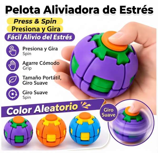 Bola giratoria spinner ball luz