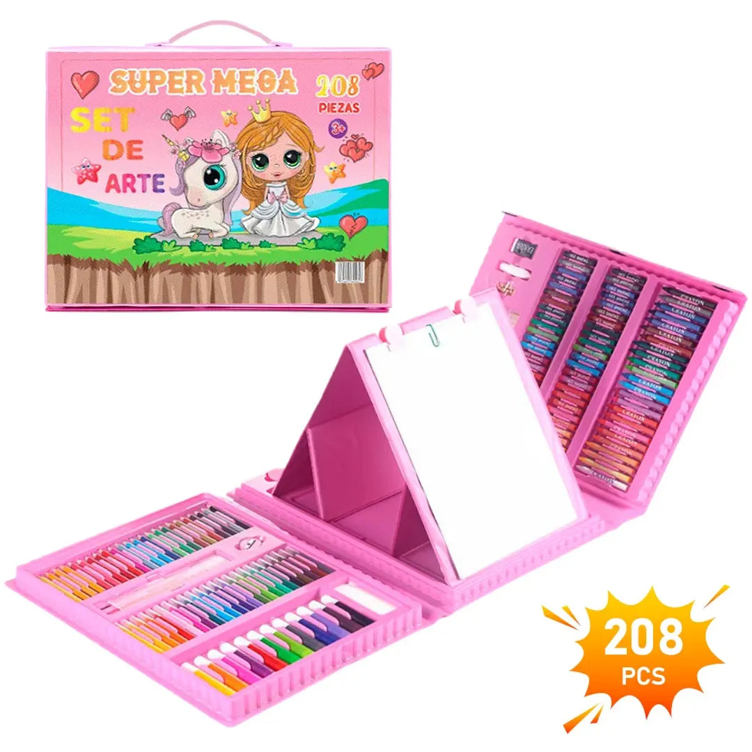 Super set de arte grande 208 pcs