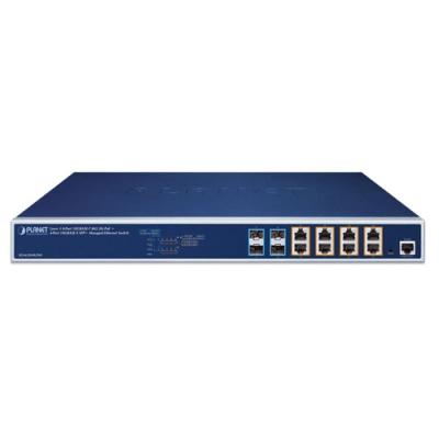 Switch Administrable Capa 3 / 8 Puertos 10GBASE-T 95W PoE++ / 4 Puertos 10GBASE-X SFP+ / Compatible con IEEE 802.3bt / P