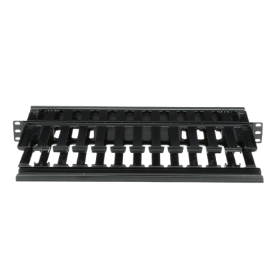 Organizador de Cables Horizontal PatchLink, Doble (Frontal y Posterior), Para Rack de 19in, 1UR