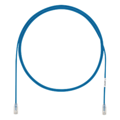 Cable de Parcheo UTP Cat6A, CM/LSZH, Diámetro Reducido (28AWG), Color Azul, 5 metros