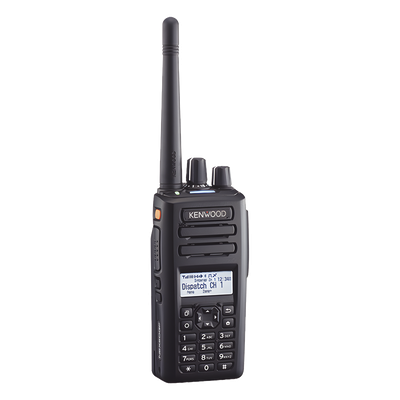 800/900 MHz, 260 Canales, Digital NXDN-DMR-Análogo, GPS, Bluetooth, IP67, 2 Pines, Incluye Batería-Antena-Cargador-Clip.