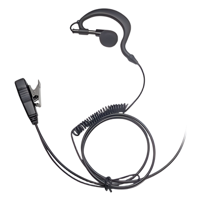 Micrófono de Solapa con Audífono Ajustable al oído. Para. NXRADIO TE-390, HYT TC610P/TC780