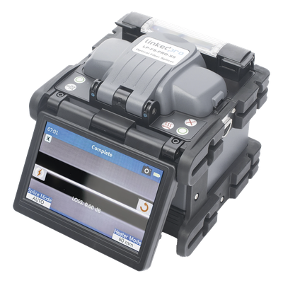 Fusionadora de Fibra Óptica Multimodo y Monomodo / Alineación por Núcleo / 6 Motores para Mejor Precisión en el Empalme