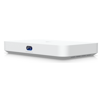 UniFi Cloud Gateway UCG Fiber / Administra todas las líneas UniFi / (4) puertos 2.5 GbE y (1) puerto LAN SFP+ 10G, (1) p