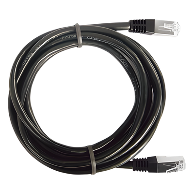 Cable de parcheo FTP Cat5e - 0.5 m - negro