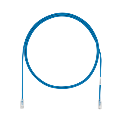 Cable de Parcheo UTP Cat6A, CM/LSZH, Diámetro Reducido (28AWG), Color Azul, 2 metros