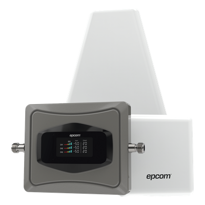 Kit Amplificador de Señal Celular TRIPLE banda de frecuencia / Mejora las llamadas convencionales y VoLTE / Soporta los 