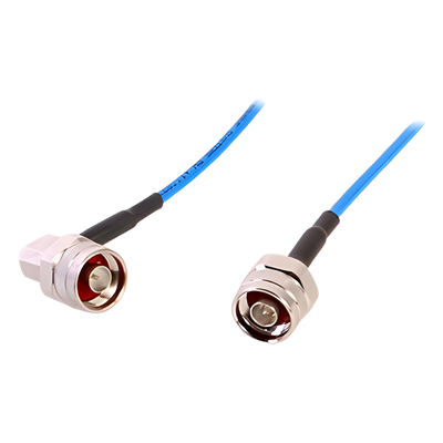Cable flex TFT-402-LF (1/8" diam.) de 1m, bajo PIM (≤-155 dBc), conectores N Macho a N Macho en A/R, 0-3 GHz.