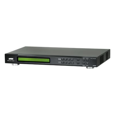 Switch de Matriz HDMI / 4X4 / Con Escalador / Compaible con Videowall / Seamless Switch™ / IR / RS-232 / Ethernet