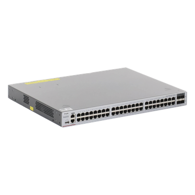 Switch Core Administrable Capa 3 con 48 puertos Gigabit + 4 SFP+ para fibra 10Gb, gestión gratuita desde la nube. (No in