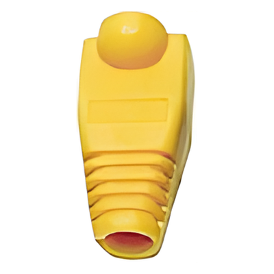 Capa Plástica para protección de Plug RJ45, Color Amarillo