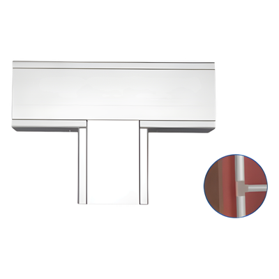 Accesorio en "T" de Aluminio, para canaleta INKA151 (8440-81001)