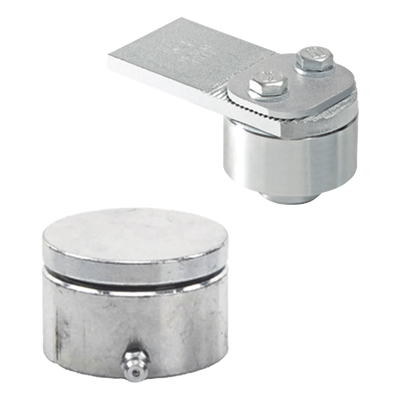 (85M + 87M) Kit de Bisagra Superior con Rodamiento y Placa / Capacidad 450 Kg / Acabado Galvanizado