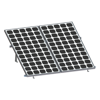 Montaje para Panel Solar, Riel "8" de 2700mm para Módulos con Espesor de 35mm, Velocidad de Viento Máx. 136km/h