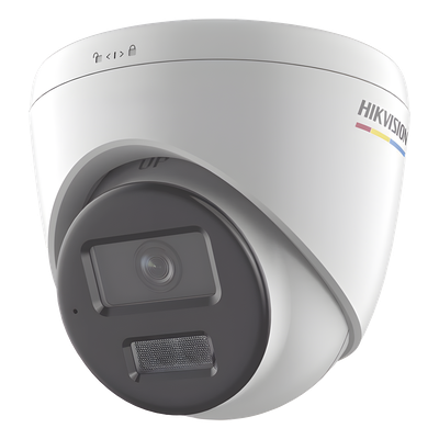 Turret IP 2 Megapixel / ACUSENSE (Detección de Movimiento en Humanos y Vehículos) / Lente 2.8 mm / Luz Blanca 30 mts / I