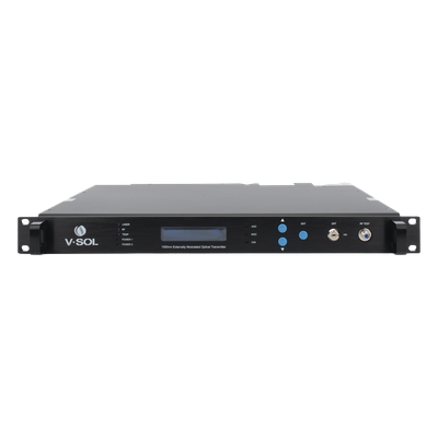 Transmisor Óptico 1550 nm Para CATV con Doble Salida de 9 dBm y Doble Fuente de Poder