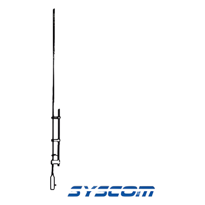 Antena Base VHF, Omnidireccional, Rango de Frecuencia 138 - 174 MHz.