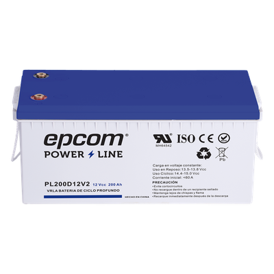 Batería 12 Vcc / 200 Ah / UL / Tecnología AGM-VRLA / Ciclo profundo / Para uso en aplicaciones fotovoltaicas y de emerge