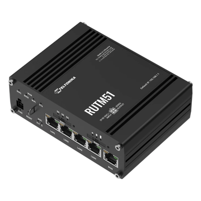 ROUTER INDUSTRIAL 5G/LTE CAT12 / 5 PUERTOS GIGABIT / WI-FI DOBLE BANDA DOBLE SIM