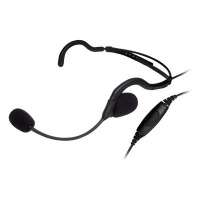 Diadema tras la cabeza con Boom Flexible. Para ICOM IC-F11/ 14/ 3021/ 3013/ 3103/ 3003. Se fija al equipo con tornillos.