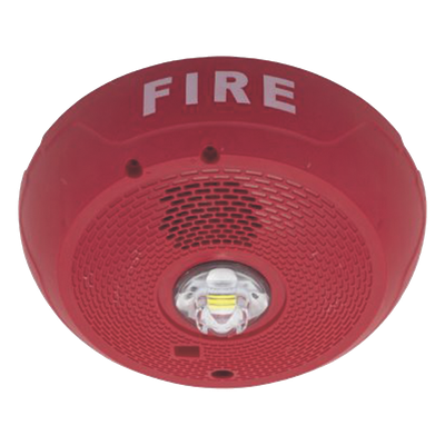 Sirena con Lámpara LED Estroboscópica / 2 Hilos / Montaje en Techo / 15 Hasta 177 Candelas / Temporal 3 Alto y Bajo / Ta