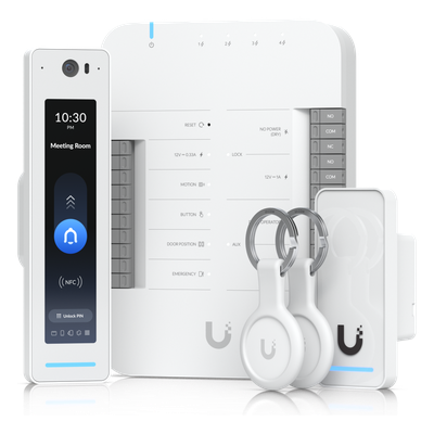 Kit de Acceso Ubiquiti UniFi / Control de Entrada y Salida / G3 Starter Kit Pro / PoE++ / IP55 / Touch Pass / Certificac