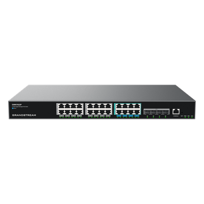 Switch PoE Multigigabit Capa 3 / 24 Puertos Ethernet PoE (16x 1G, 8x 2.5G)/ 4 Puertos SFP+ / PoE++ Dinámico / IPv6 e IPv