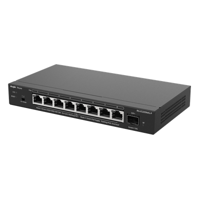 Switch Administrable Capa 2 con PoE+ Multi-Gigabit, 8 puertos 2.5Gb y 1 SFP+ 10G, hasta 130w estándar 802.3af/at