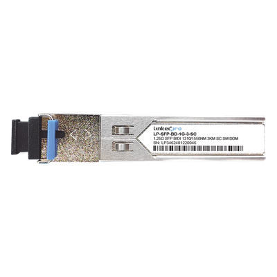 Transceptores Bidireccionales SFP (Mini-Gbic) / Monomodo / 1.25 Gbps de velocidad / Conector SC / Hasta 3 km de Distanci