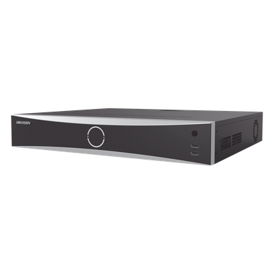 (ACUSENSE / Evita Falsas Alarmas) NVR 12 Megapíxel (4K) / Reconocimiento Facial / 16 Canales IP / 16 Puertos PoE+ / 4 Ba