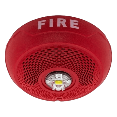 Bocina con Lámpara LED Estroboscópica / 4 Hilos / Montaje en Techo / 15 Hasta 117 Candelas / 1/4, 1/2, 1 y 2 W / Tamper 