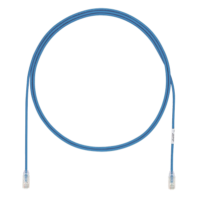 Cable de Parcheo UTP Cat6A, CM/LSZH, Diámetro Reducido (28AWG), Color Azul, 3 metros