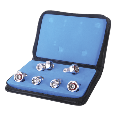Kit completo de 6 adaptadores de bajo PIM, (MINI) DIN 4.1-9.5 a N.
