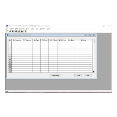 Software de programación para repetidores NXR-1700/1800