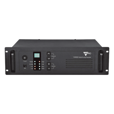 Repetidor UHF de 50W, 450-490 MHz, protocolo DMR. 2 llamadas en el mismo repetidor