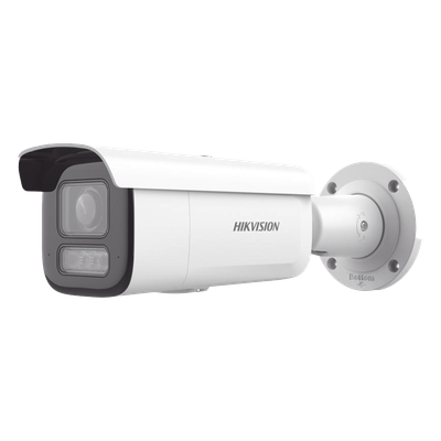Bala IP 8 Megapixel (4K)/ Lente Mot. 2.8 a 12 mm / 60 mts IR EXIR /Exterior IP67 / IK10 / WDR 120 dB / PoE / ACUSENSE (E