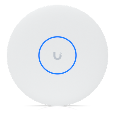 Punto de Acceso UniFi WiFi 7 Tri-banda 2.4/5/6 GHz / MU-MIMO 2x2 en cada banda / 1 puerto RJ45 10 GbE/ hasta 300 disposi