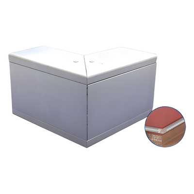 Esquinero exterior de aluminio, para canaleta INKA100 (8110-80001)