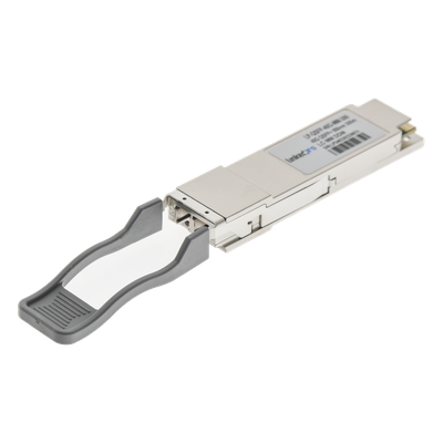 Transceptor QSFP+ (Mini-Gbic) / Multimodo / 40 Gbps de velocidad / Conectores LC Dúplex / Hasta 300 m de Distancia