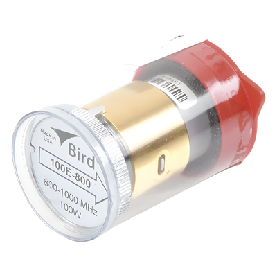 Elemento de 100 Watt en Línea 7/8" para Wattmetro BIRD 43 en Rango de Frecuencia de 800 a 1000 MHz.