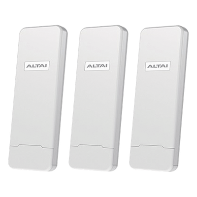 Paquete de 3 Puntos de Acceso, Con Antena Sectorial Integrada de 70°, Super WiFi de Alta Sensibilidad en 2.4 GHz, Hasta 