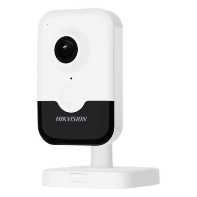 Cubo IP 4 Megapixel / Serie PRO / WiFi / Lente 2.8 mm / 10 mts IR EXIR / PoE / Sensor PIR / H.265+ / Interior / Micro SD