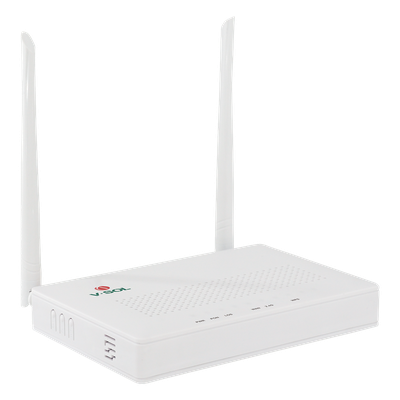 ONU G/EPON con Wi-Fi en 2.4 GHz + 4 Puertos LAN GigabitEthernet, hasta 300 Mbps vía inalámbrico