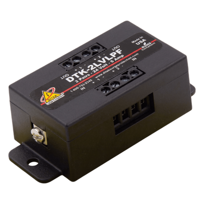 Protector Contra Sobretensiones para Lazos SLC de 24 VDC / Hasta 2 Pares / 5 kA / Paneles de Incendio y Lazos de Corrien