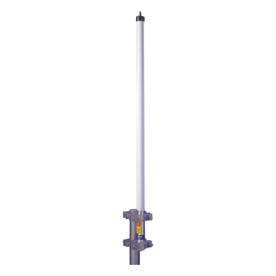 Antena base UHF 450-470 MHz, Fibra de Vidrio, 10 dB de Ganancia, Serie HX para Climas Extremos