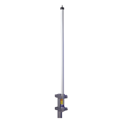 Antena base UHF 406-430 MHz, Fibra de Vidrio, 10 dB de Ganancia, Serie HX para Climas Extremos