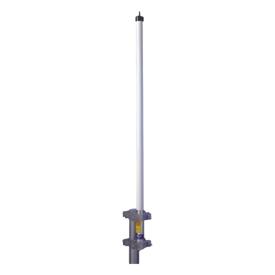 Antena base UHF 430-450 MHz, Fibra de Vidrio, 9 dB de Ganancia, Serie HD para Climas Difíciles