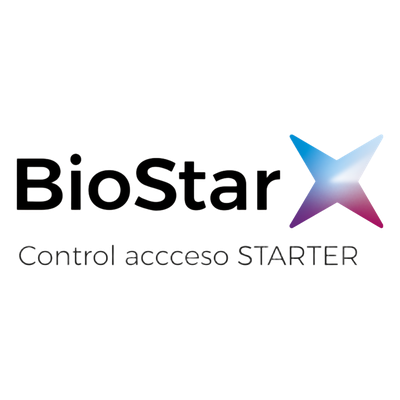 BioStarX Edición Starter / Administración de Acceso y Asistencia / Licencia para 5 Puertas / 100 Usuarios /1 Operador