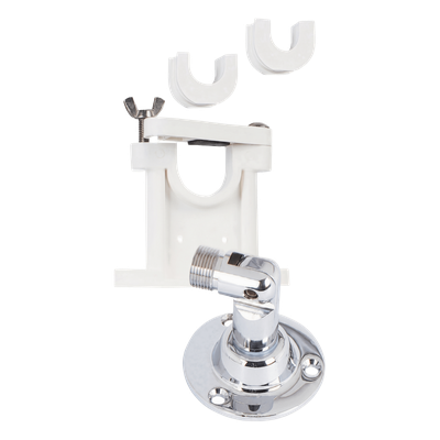 Kit de Montaje con Soporte Giratorio Ajustable para Antenas de 1" ó 1 1/2" de Diámetro. Rosca Estándar 1" x 14 Hilos.